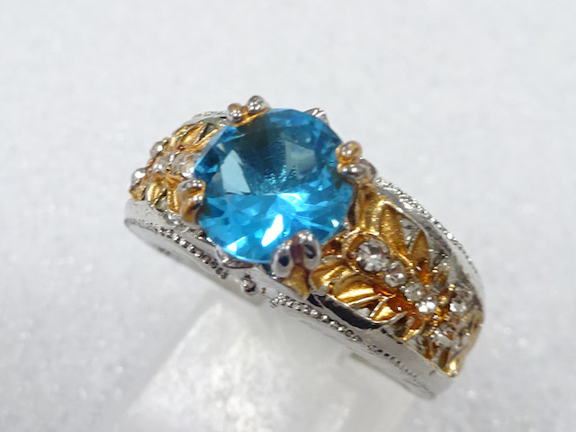 COLORED STONE FASHION RING / JP SIZE 13.5